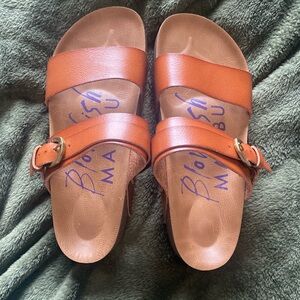 Cognac sandals - brand new